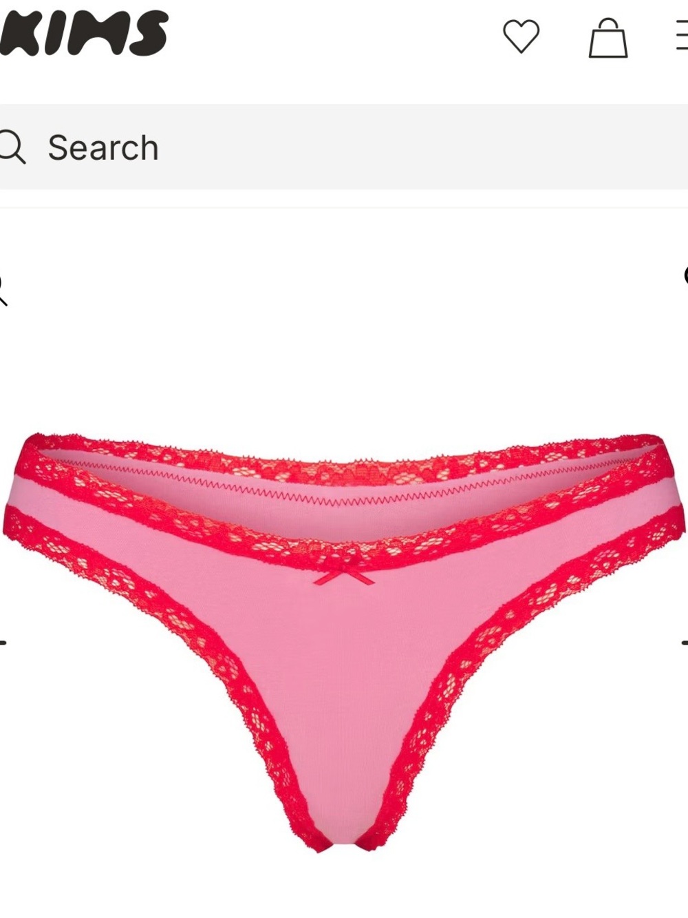 Skims Lace Trim Thong